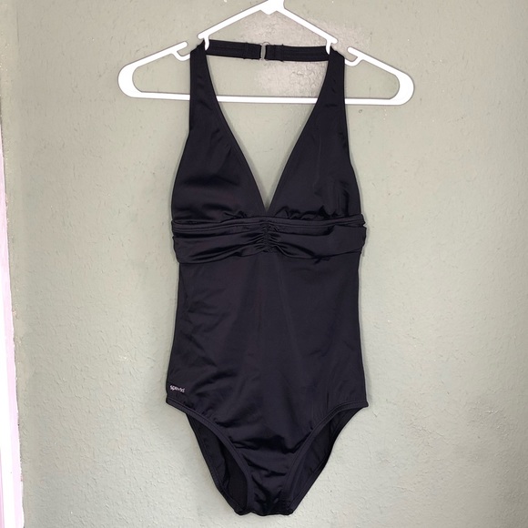 speedo halter one piece swimsuit